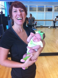 kathleen and a cutie baby